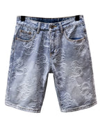 Men's Straight-Leg Shorts with Dragon Motif