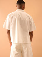 Men's Tie-Front Shirt with Short Sleeves