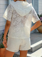 Women's Floral Lace Two-Piece Set